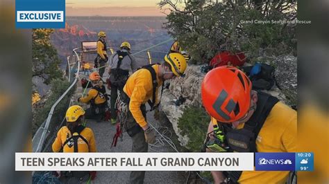 Mon 14 Aug 7pm • It took rescue crews two hours to pull Wyatt Kauffman to safety on Tuesday after falling off a ledge at the popular tourist site's North Rim. Vicky McClure, Michael Ball and Sam ...